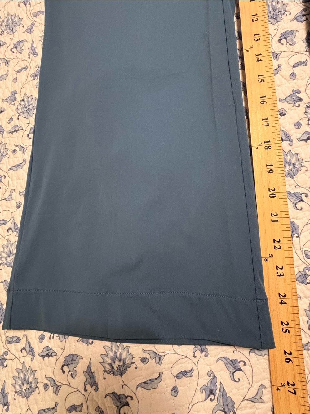 Halara women’s M Petite Blue Dress Pants wide leg stretch Work or Athleisure NWT - Picture 8 of 8